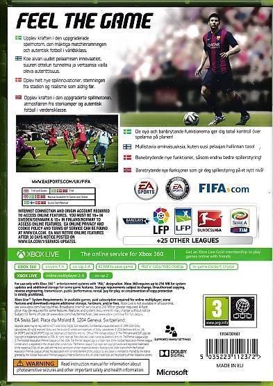 Fifa 15 - XBOX 360 (B Grade) (Genbrug)